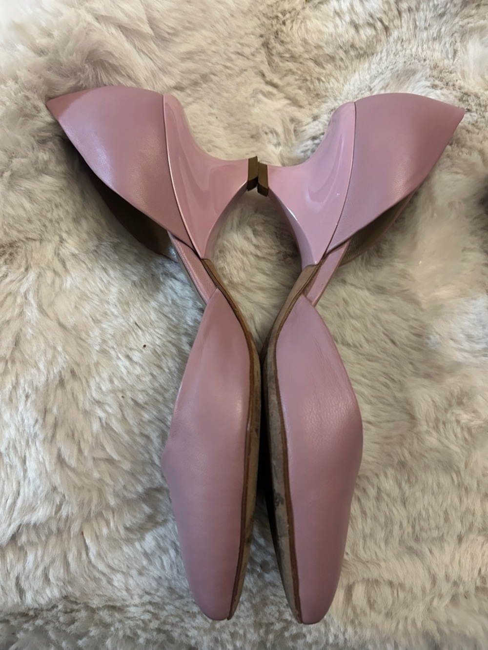 Furla Dusty Rose Pointed-Toe D'Orsay Heels - Picture 5 of 14